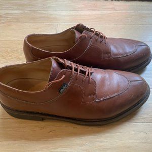 PARABOOT Griff II Brown Leather Men's Split Toe Dress Shoes - US 12 / UK 11